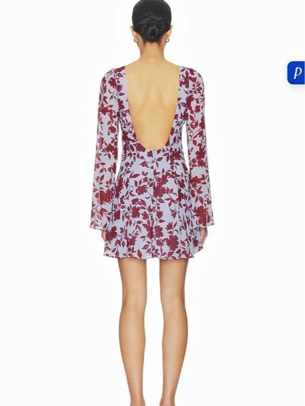Stone Cold Fox Jenna Mini Dress White & Red Floral
